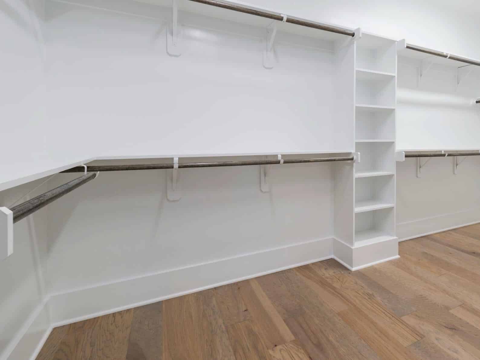 How to Match Flooring with Built-Ins, Open Shelving, and Feature Walls