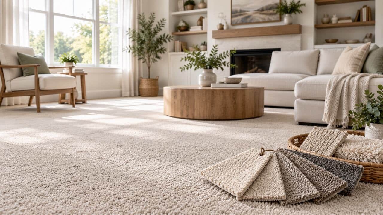 How to Choose Carpet for a Living Room: Pile, Fiber, Color, and Durability